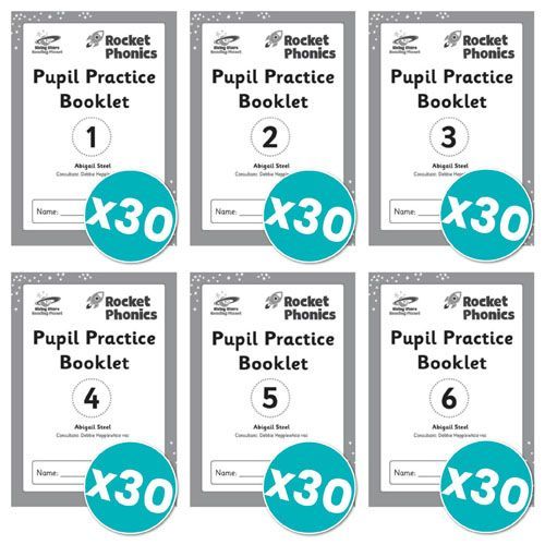 Rocket Phonics Pupil Practice Books 1-6 x 30 copies