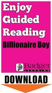 Enjoy Guided Reading: Billionaire Boy Teacher Notes