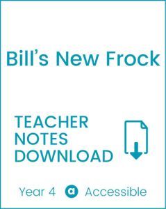 Enjoy Guided Reading: Bill's New Frock Teacher Notes