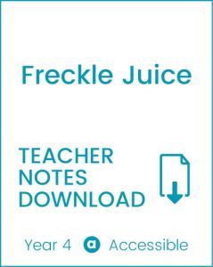 Enjoy Guided Reading: Freckle Juice Teacher Notes