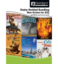 Enjoy Guided Reading Non-Fiction White and Lime Level Teacher Book