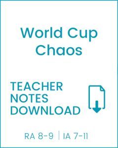 Enjoy Guided Reading: World Cup Chaos Teacher Notes