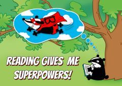Downloadable Poster - Reading Gives Me Superpowers