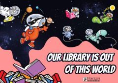 Downloadable Poster - Our Library is Out of this World