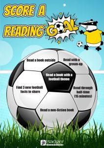 Score a Reading Goal - Football Reading Bingo