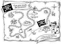 Reading Tracker - Pirate Treasure Map
