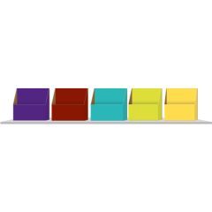 Big Cat Phonics for Little Wandle Colour Coded Storage Boxes: 1 of each Colour