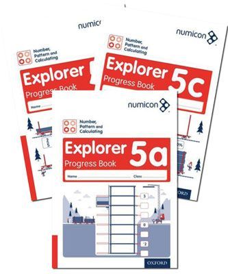 Numicon Number, Pattern and Calculating 5 Explorer Progress Books — Pack of 90